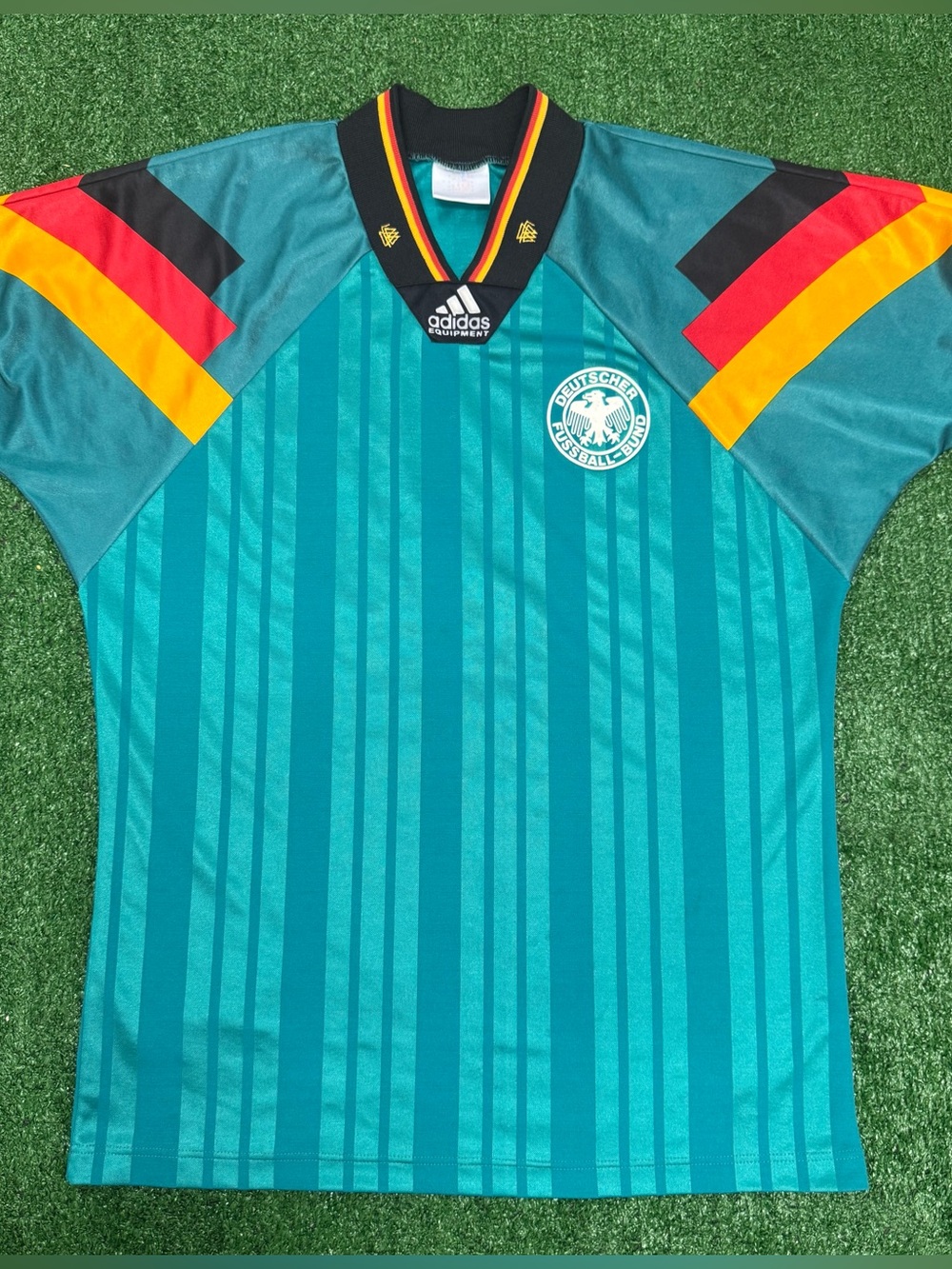 Germany Away football shirt ‘92 Soccer Adidas Mens Jersey Trikot National Size M
